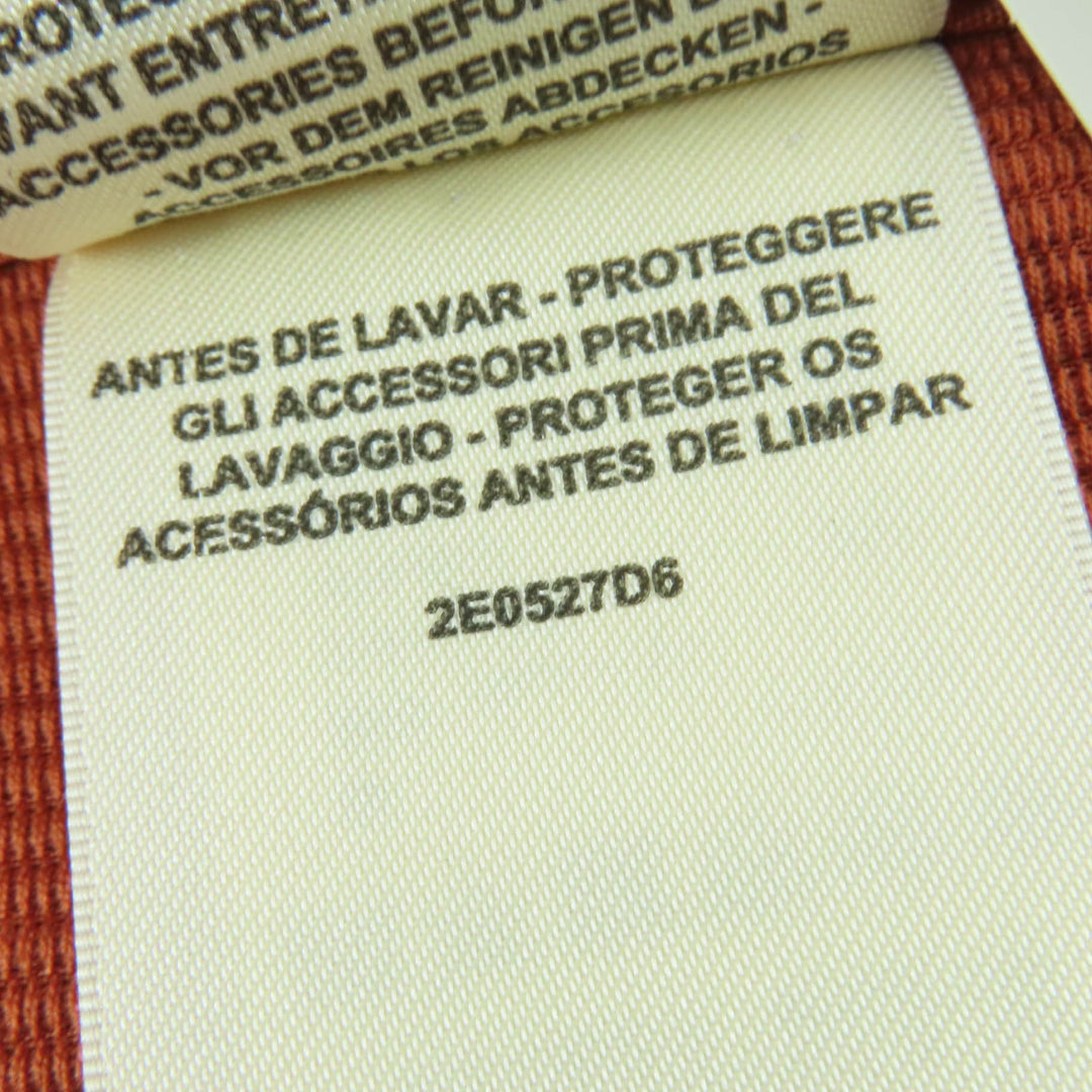 Excellent HERMES one piece Leather sleeveless top Orange series 36 2E0527D6