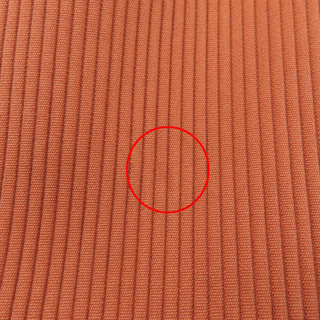 Excellent HERMES one piece Leather sleeveless top Orange series 36 2E0527D6