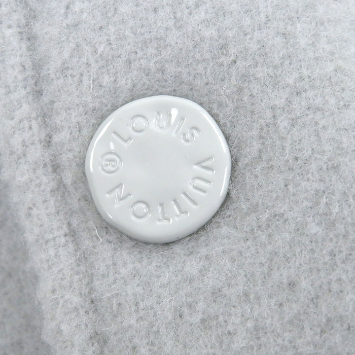 Excellent LOUIS VUITTON Stajan Leather sleeves with patch Blue gray