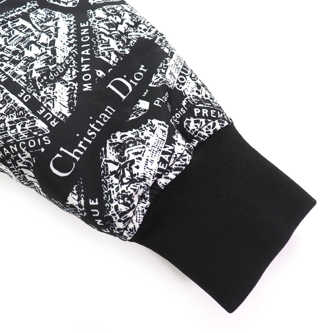 Discounted Great Christian Dior Plan de Paris all-overprint padded cropped bomber jacket 38