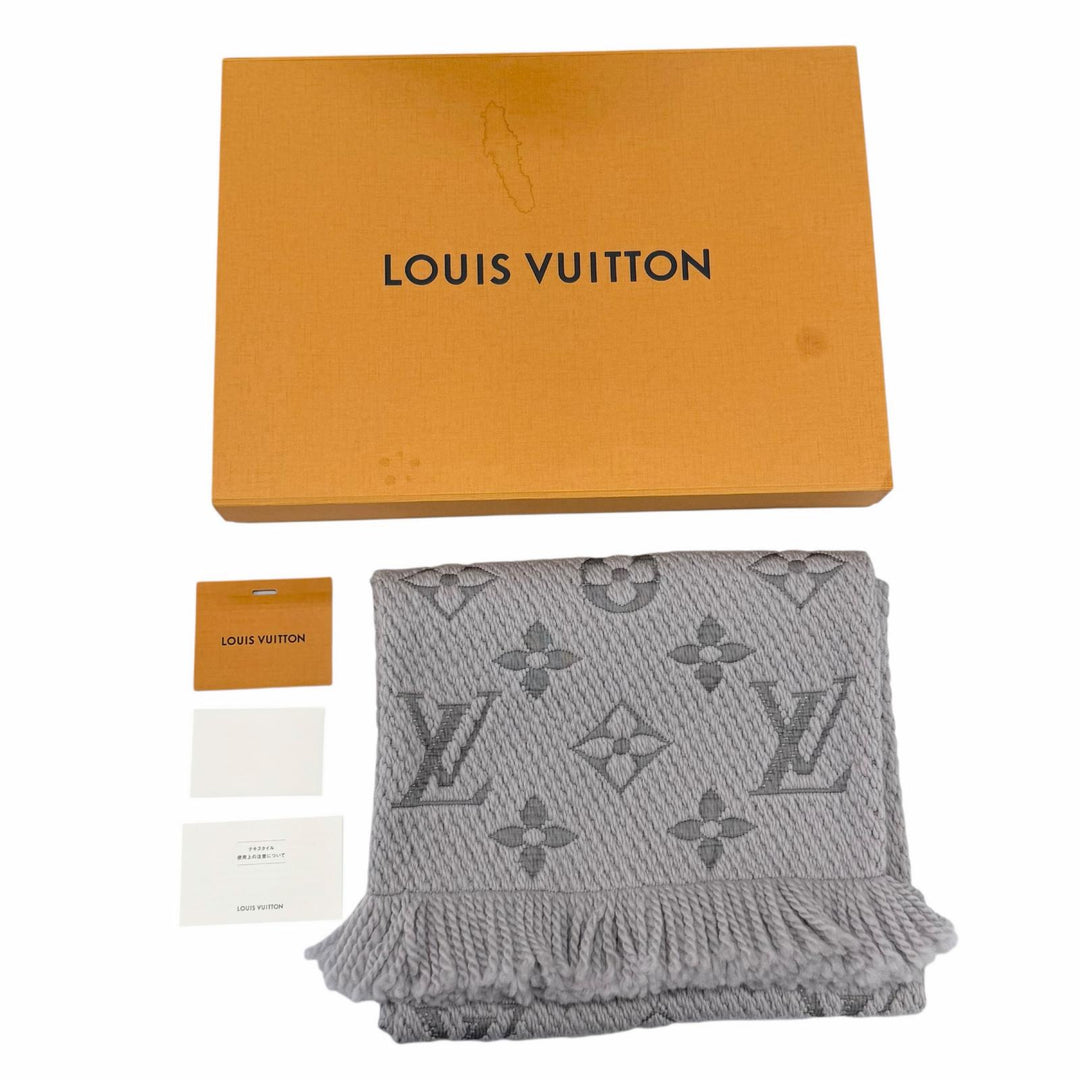 Great LOUIS VUITTON Scarf Escalp Logo Mania Griperles wool Women M74742