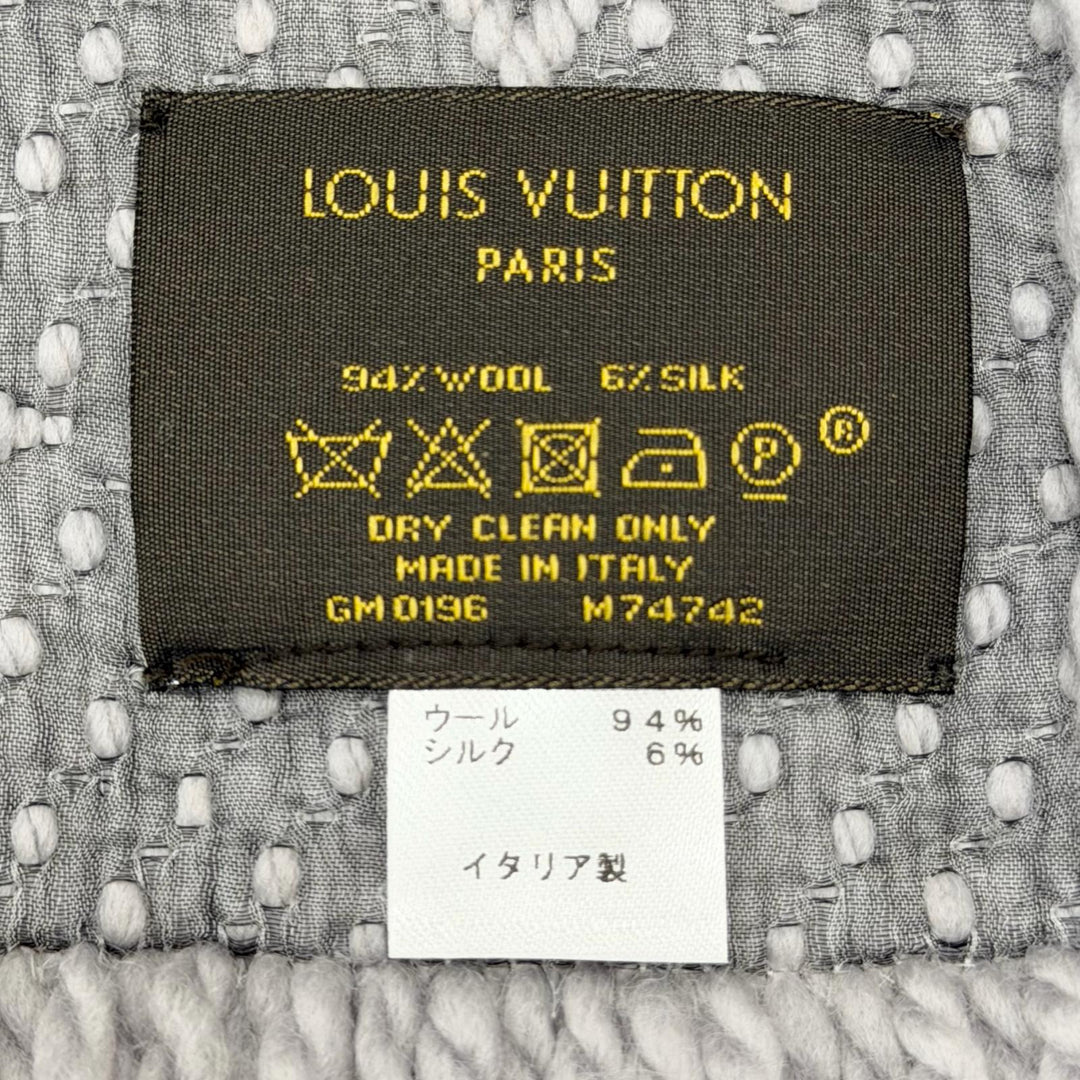 Great LOUIS VUITTON Scarf Escalp Logo Mania Griperles wool Women M74742