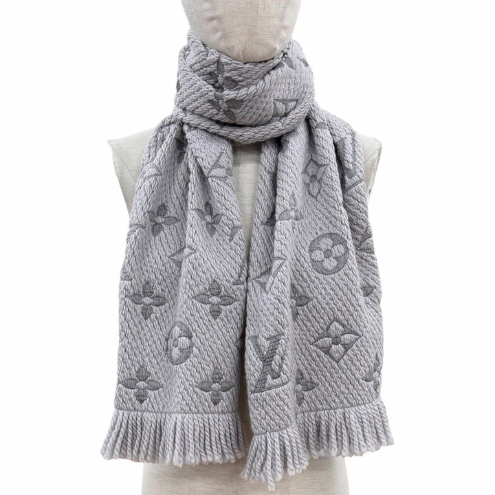 Great LOUIS VUITTON Scarf Escalp Logo Mania Griperles wool Women M74742