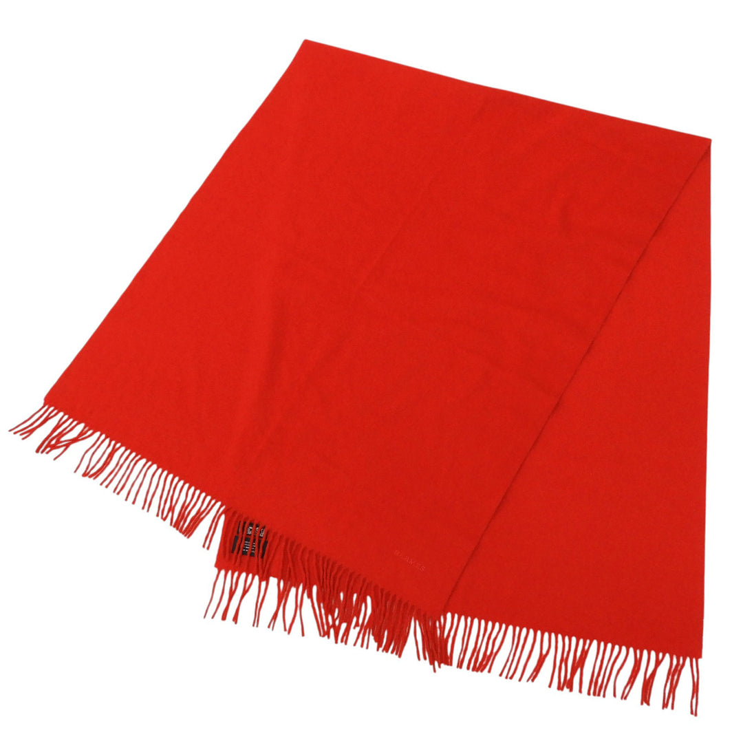 Great HERMES Stall Logo embroidery, solid design, fringed, large scarf cashmere