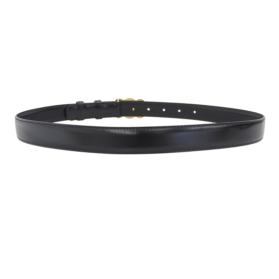 Great CELINE belt Medium Trim Off Leather black leather 45AK93A01 38NO