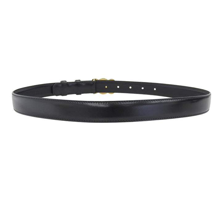 Great CELINE belt Medium Trim Off Leather black leather 45AK93A01 38NO