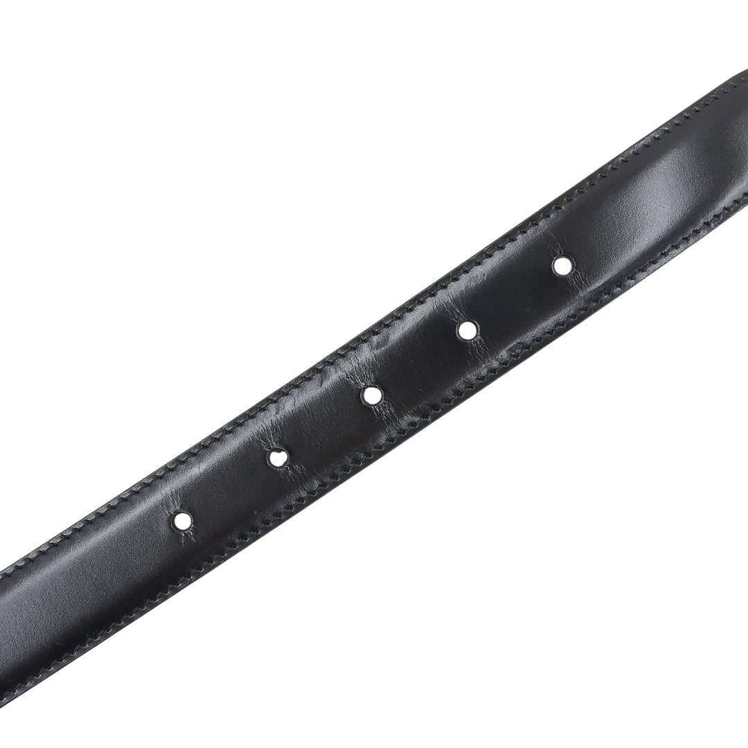 Great CELINE belt Medium Trim Off Leather black leather 45AK93A01 38NO