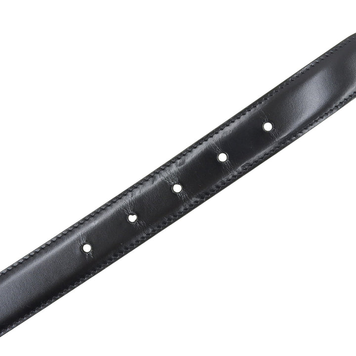 Great CELINE belt Medium Trim Off Leather black leather 45AK93A01 38NO