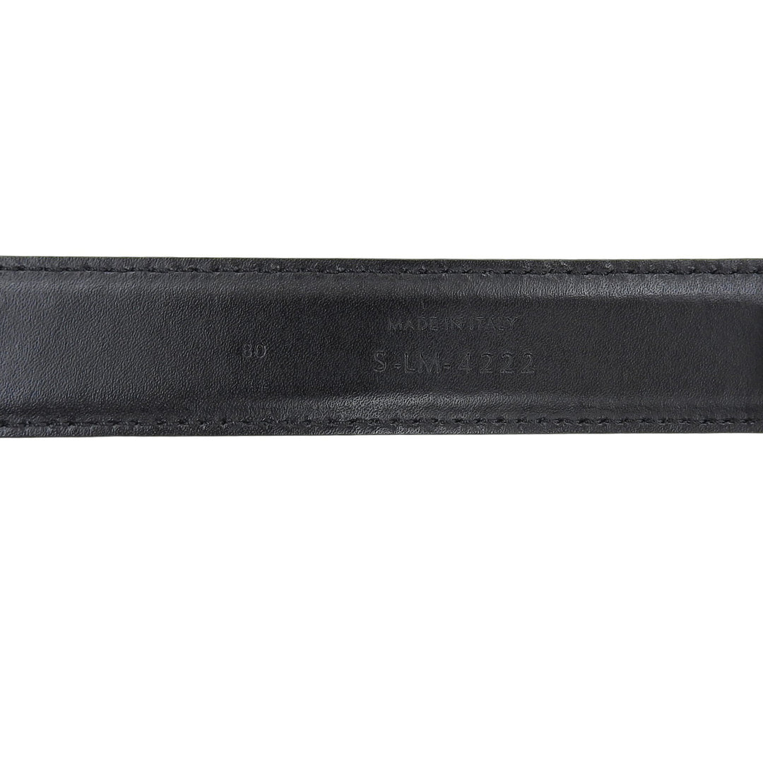 Great CELINE belt Medium Trim Off Leather black leather 45AK93A01 38NO