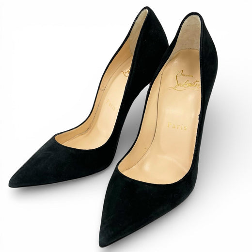 Excellent Christian Louboutin pumps SO KATE 120 black Suede leather Women 35