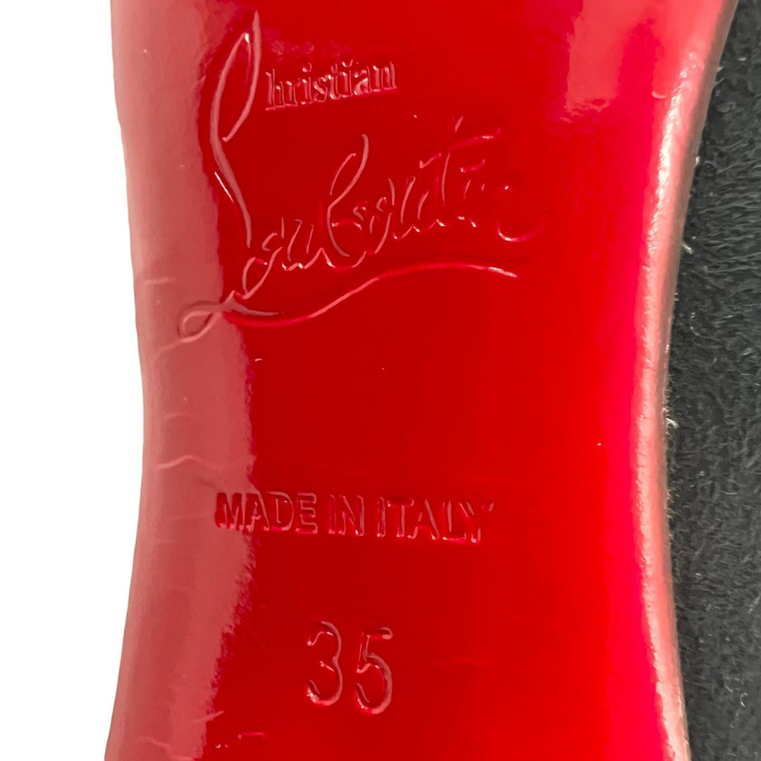 Excellent Christian Louboutin pumps SO KATE 120 black Suede leather Women 35