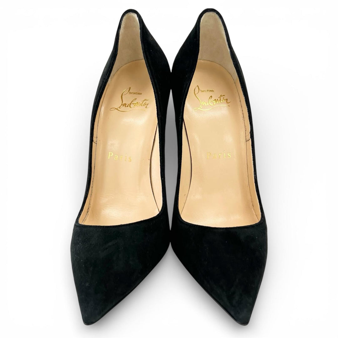 Excellent Christian Louboutin pumps SO KATE 120 black Suede leather Women 35