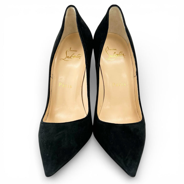 Excellent Christian Louboutin pumps SO KATE 120 black Suede leather Women 35