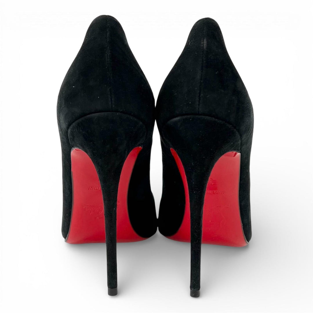 Excellent Christian Louboutin pumps SO KATE 120 black Suede leather Women 35