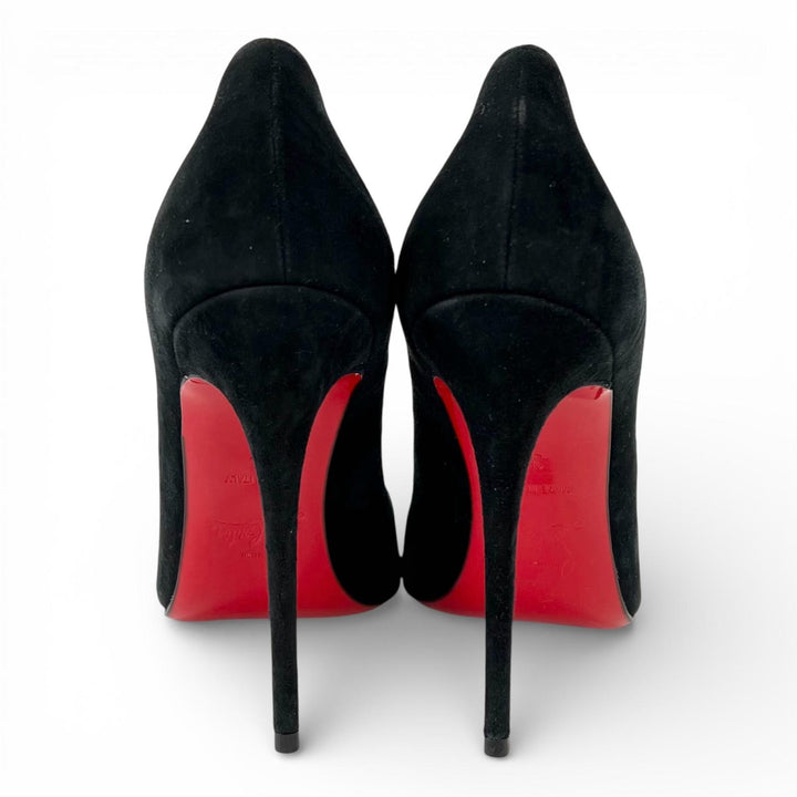 Excellent Christian Louboutin pumps SO KATE 120 black Suede leather Women 35