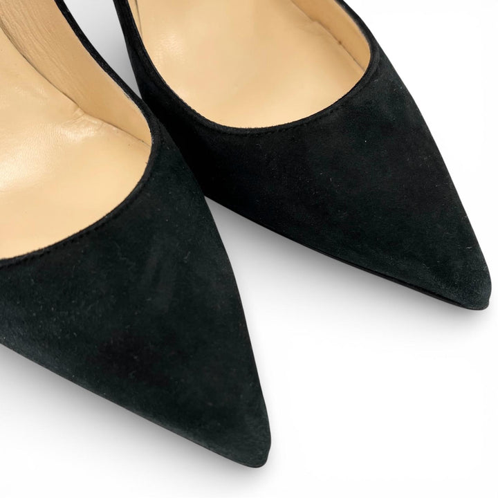 Excellent Christian Louboutin pumps SO KATE 120 black Suede leather Women 35