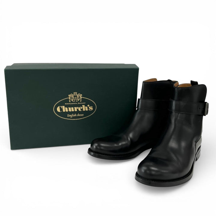 Great CHURCH'S boots LAUREN Belt Metal black leather Women 37