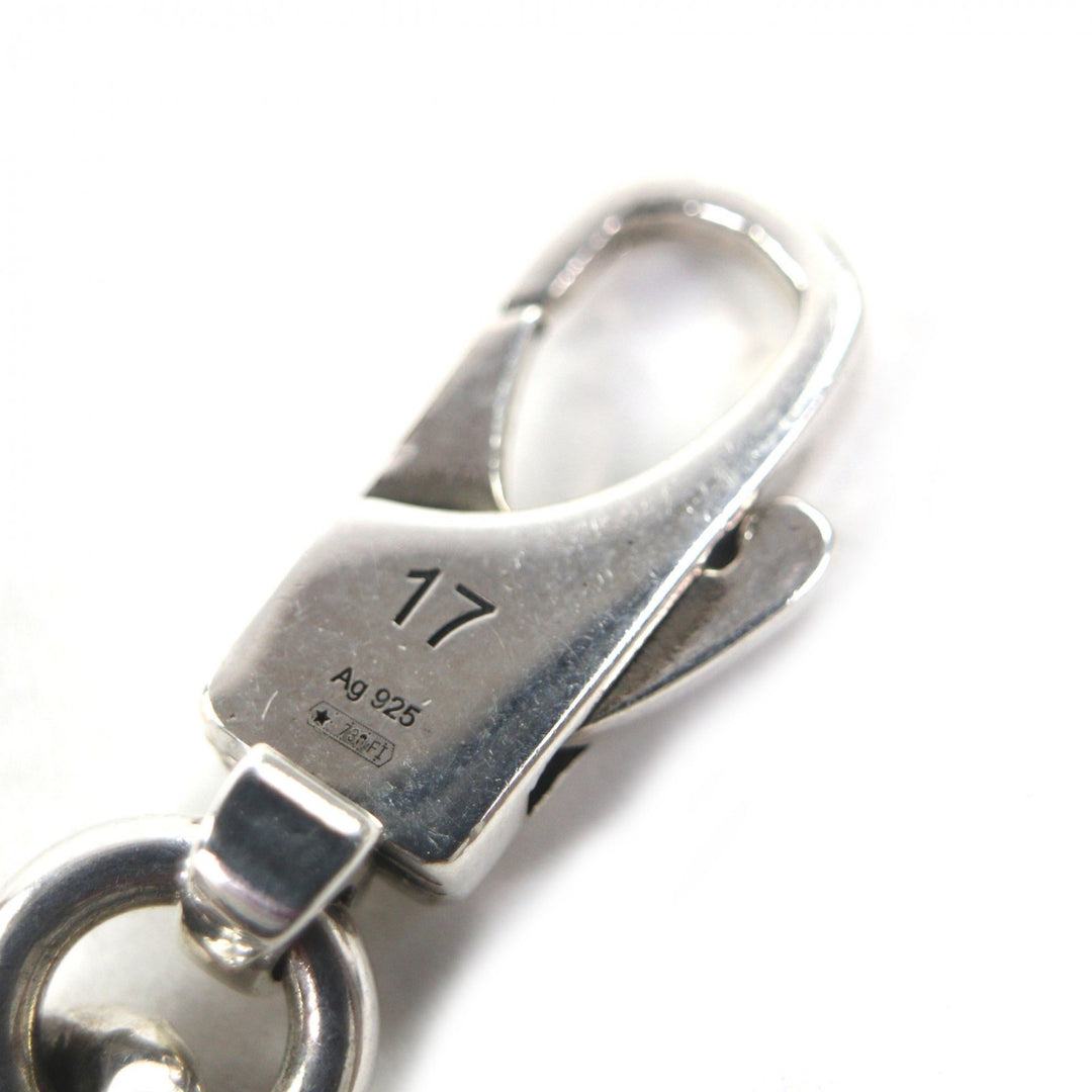 Very Good GUCCI bracelet GG&BEE Engraving Silver AG925 mens 17