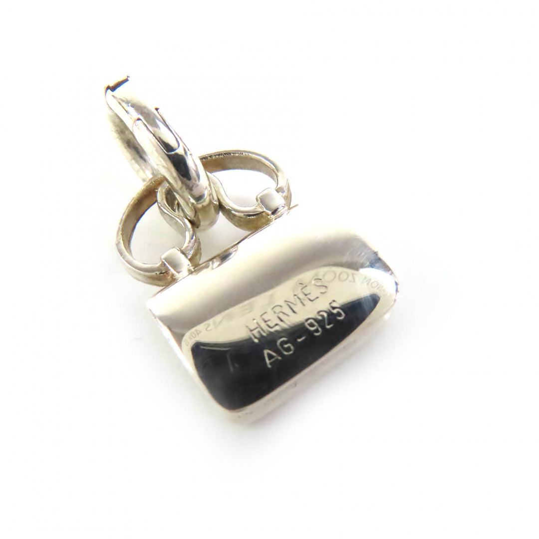 Great HERMES Pendant top Amulet Constance Bag motif Silver AG925 Women