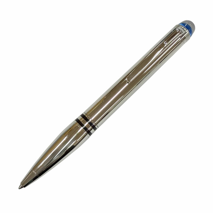 Great MONTBLANC Ballpoint pen Starwalker Metal New Blue Dome Silver ー mens