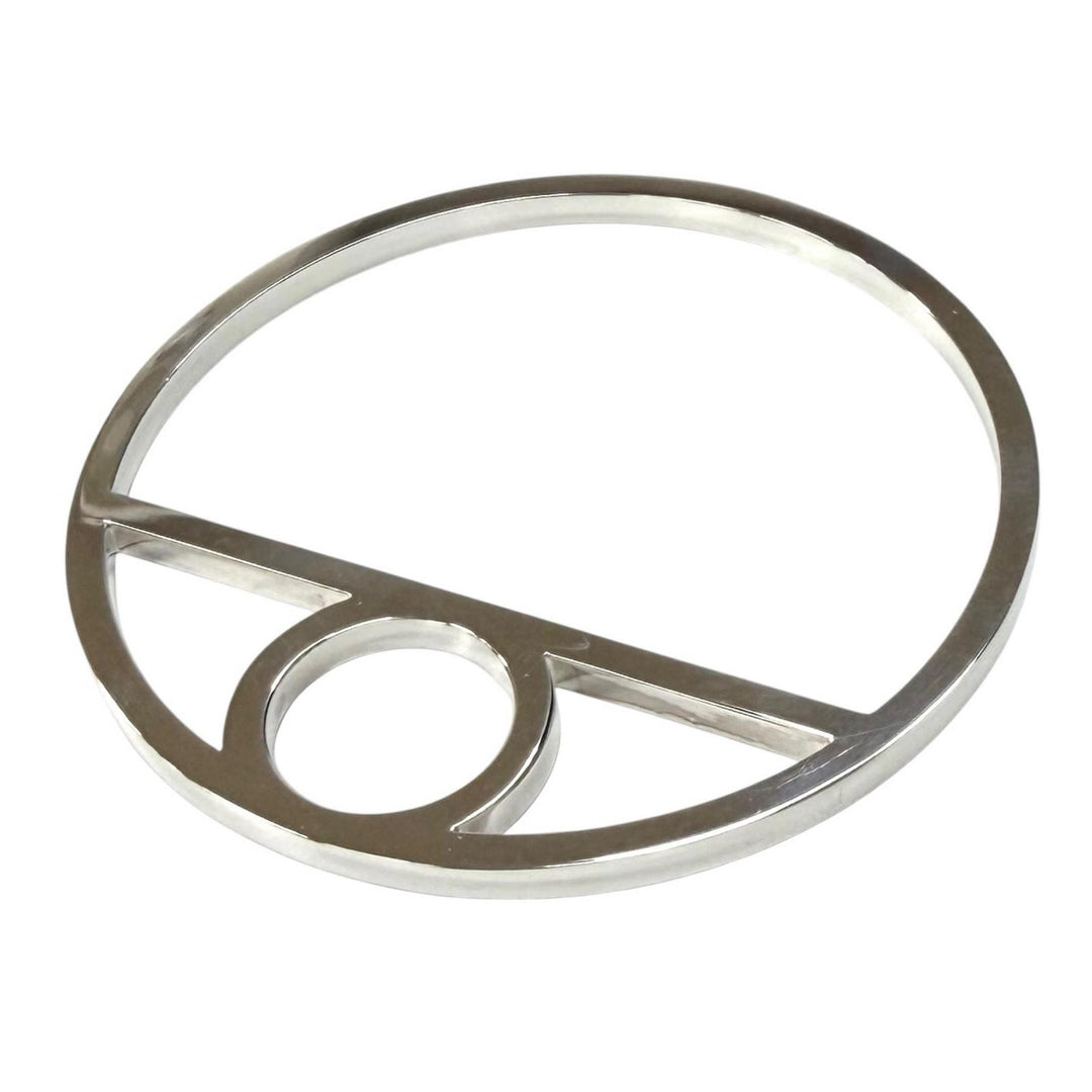 Great HERMES Bangle Chaine d'Ancre Game Silver AG925 Women