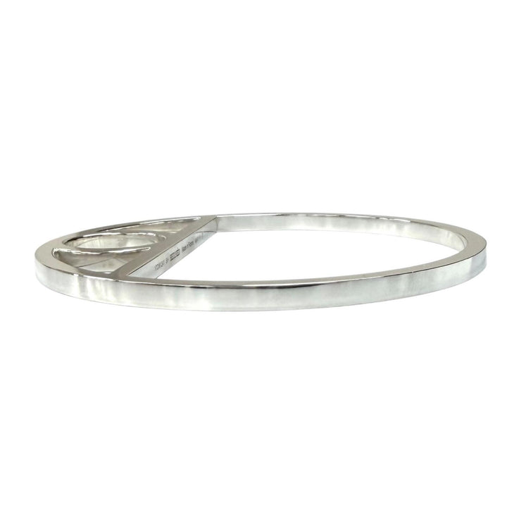 Great HERMES Bangle Chaine d'Ancre Game Silver AG925 Women