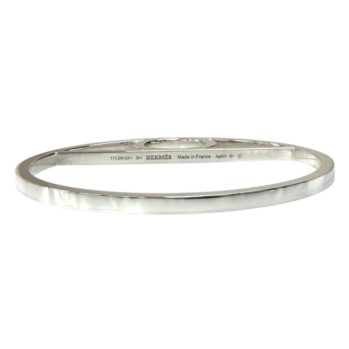 Great HERMES Bangle Chaine d'Ancre Game Silver AG925 Women