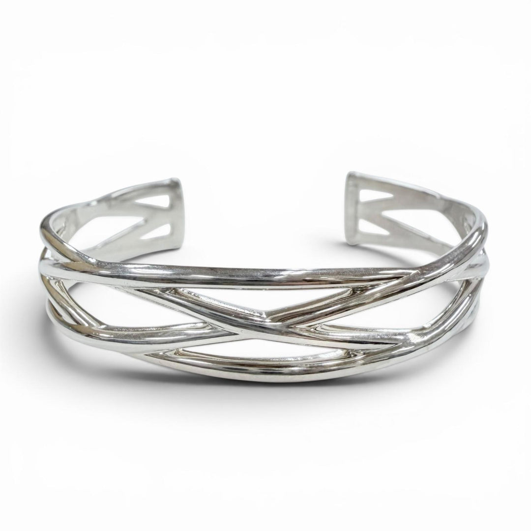 Excellent TIFFANY&Co. Bangle Celtic Silver 925 Women mens