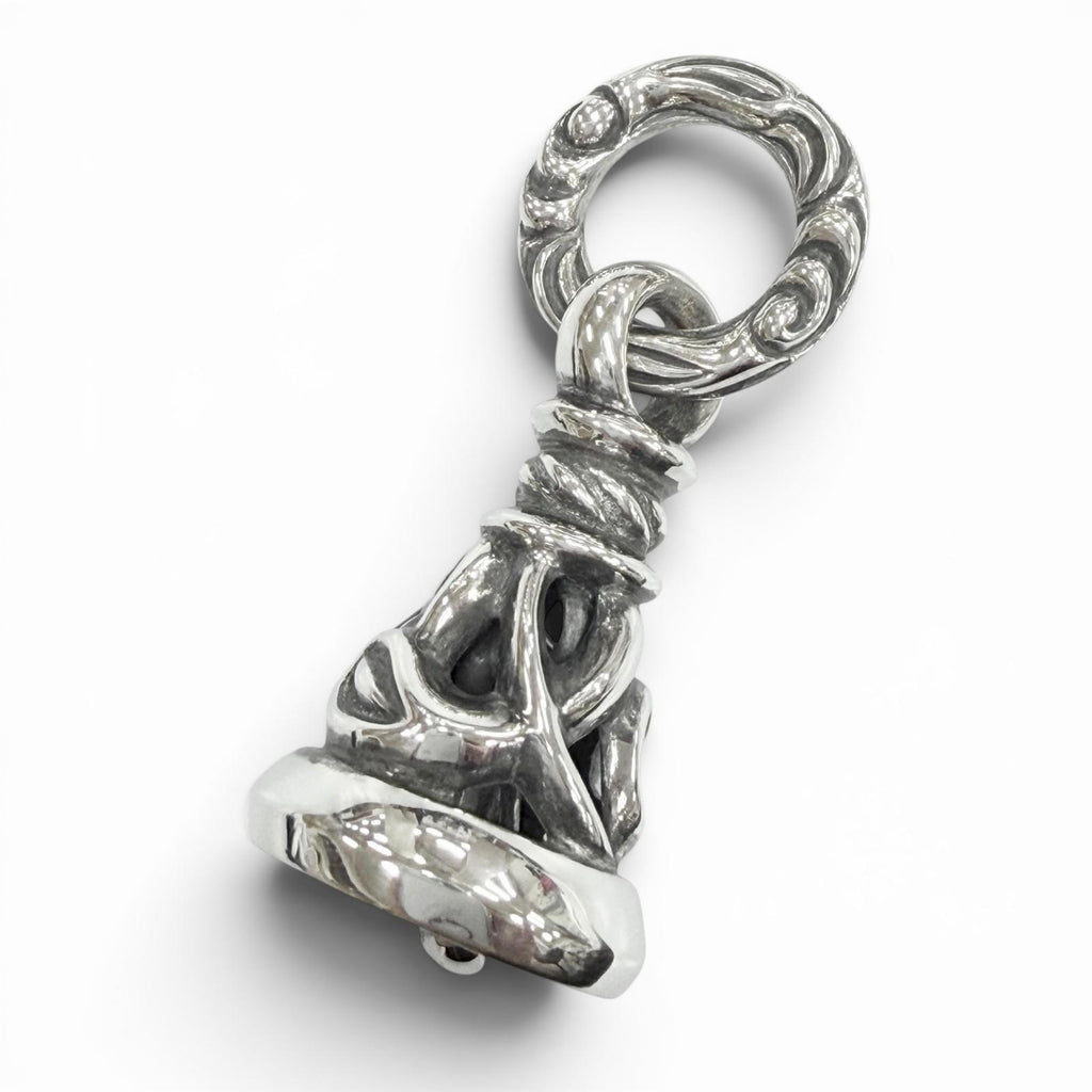 希少 LONE ONES 2Bell Hanger Crane Pendant Excellent LONE ONES Pendant top Crane bell M Silver 925 mens