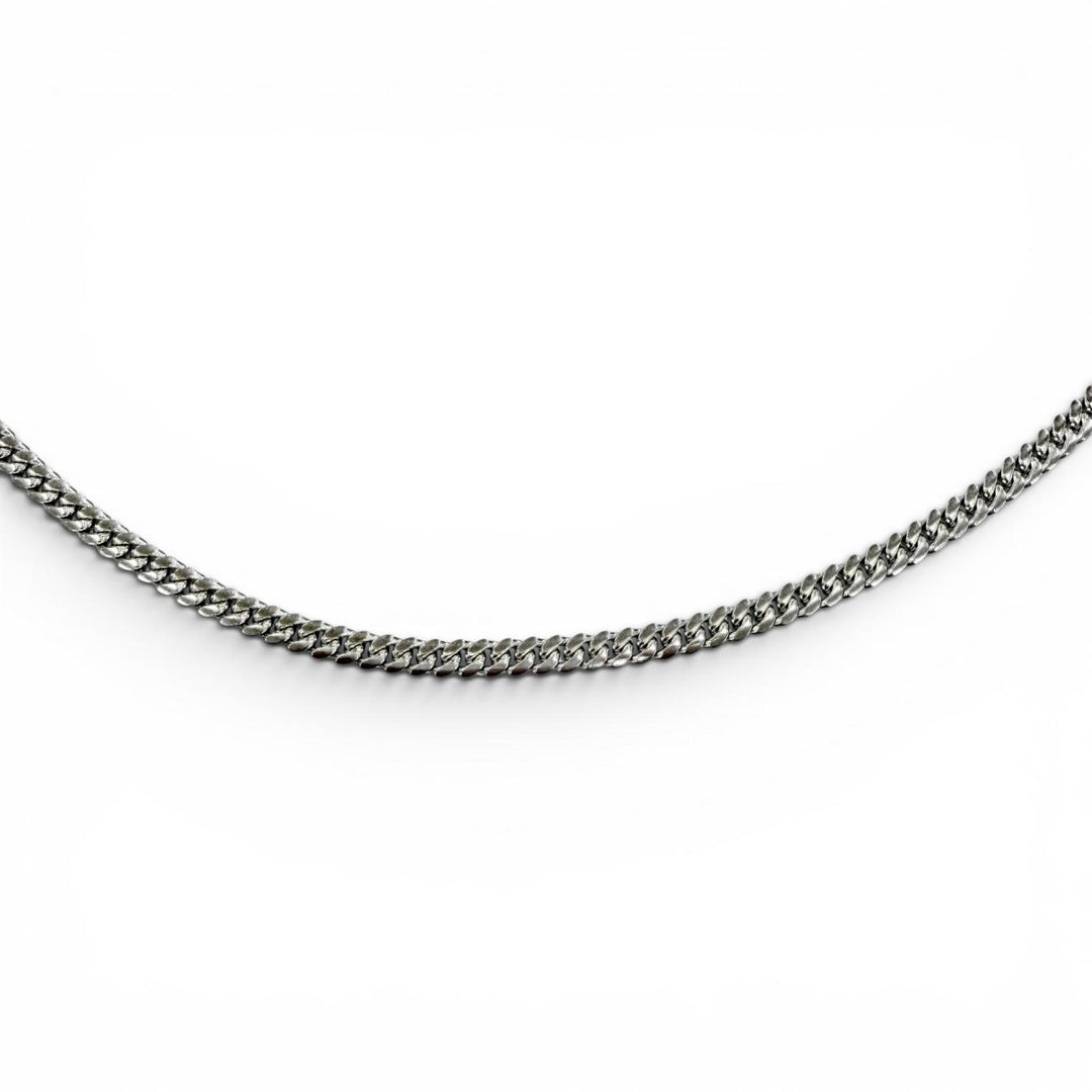 Excellent AVALANCHE Necklace Miami Chain White gold 10K mens