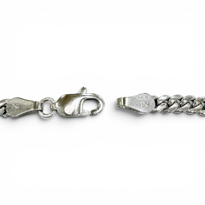 Excellent AVALANCHE Necklace Miami Chain White gold 10K mens