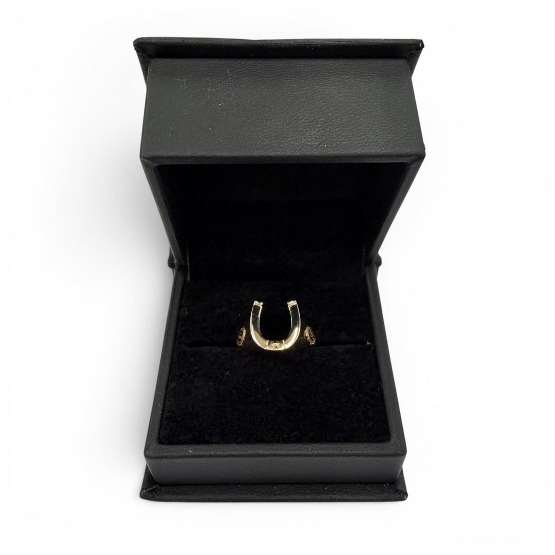 Excellent AVALANCHE Ring ring Horseshoe Star gold 10K Women