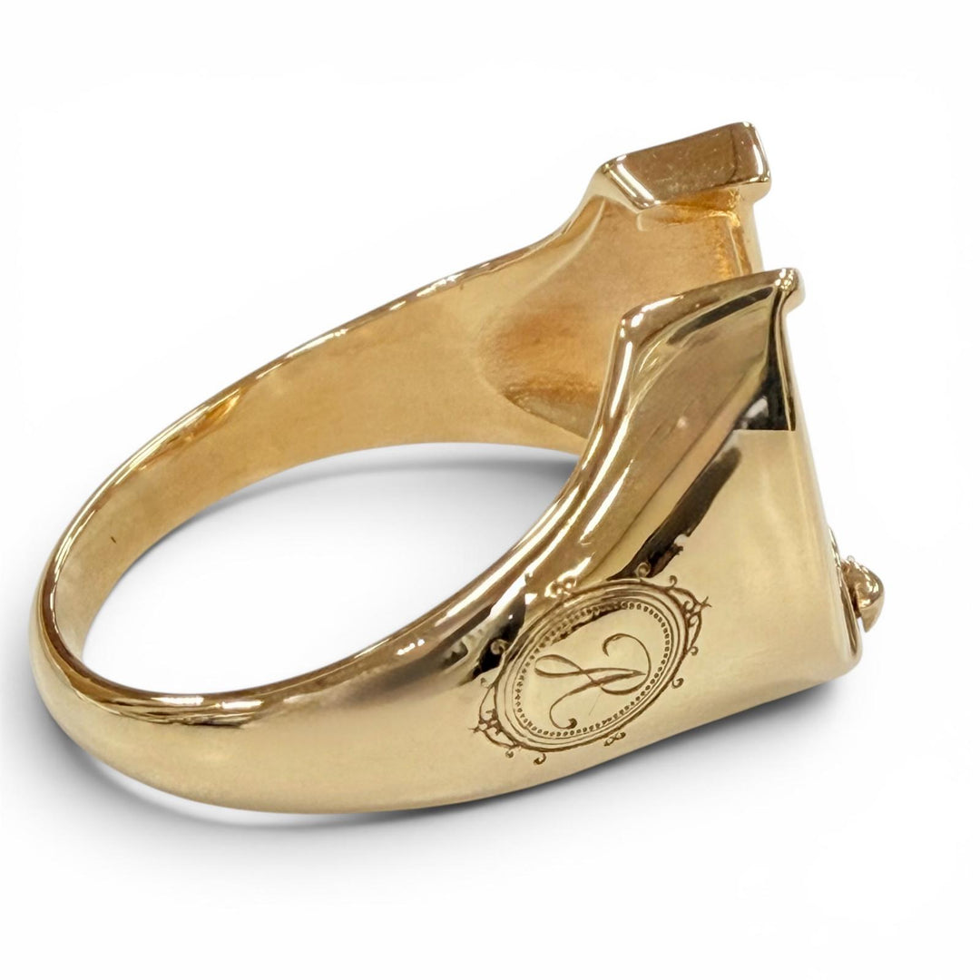 Excellent AVALANCHE Ring ring Horseshoe Star gold 10K Women