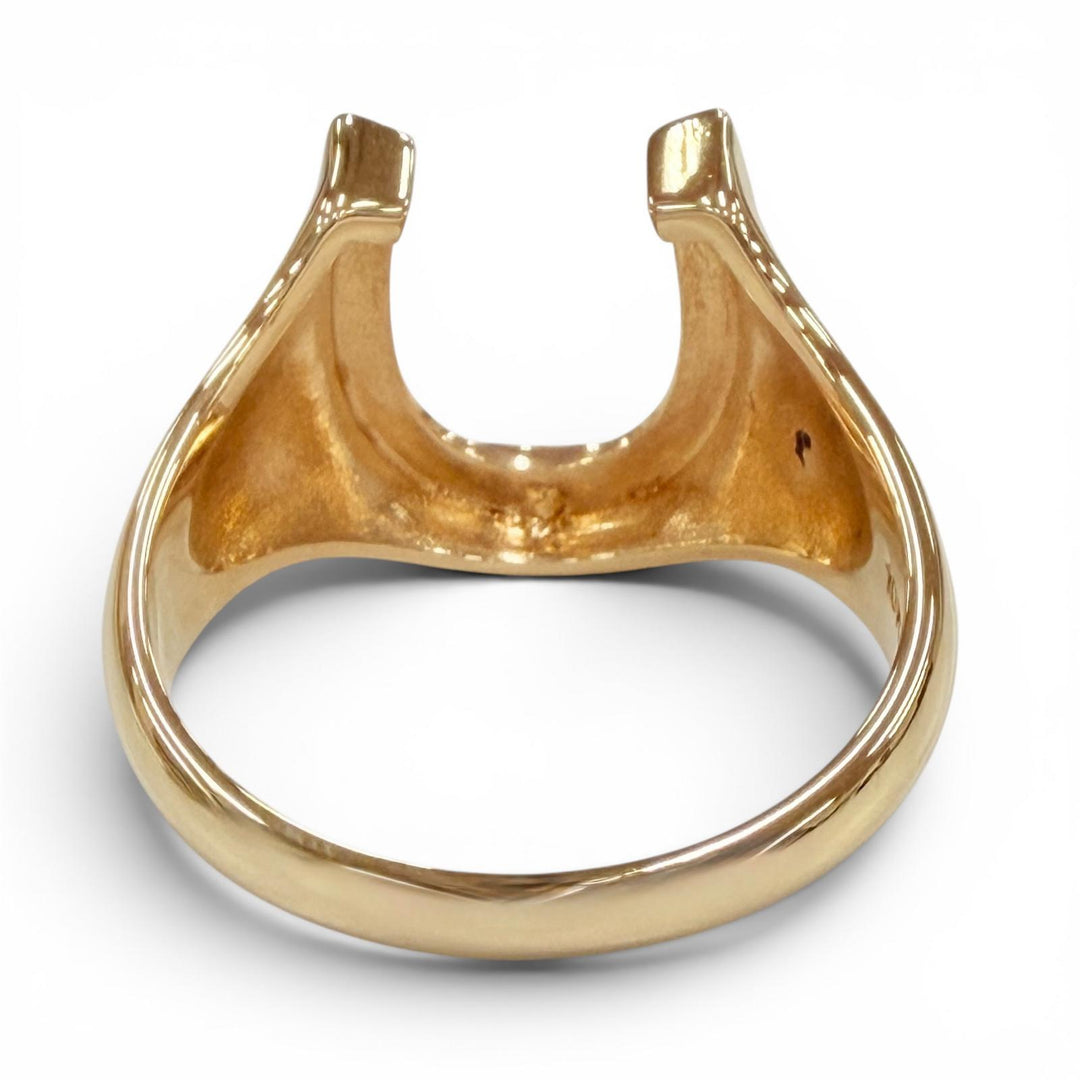 Excellent AVALANCHE Ring ring Horseshoe Star gold 10K Women