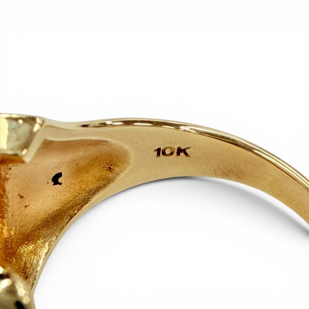 Excellent AVALANCHE Ring ring Horseshoe Star gold 10K Women