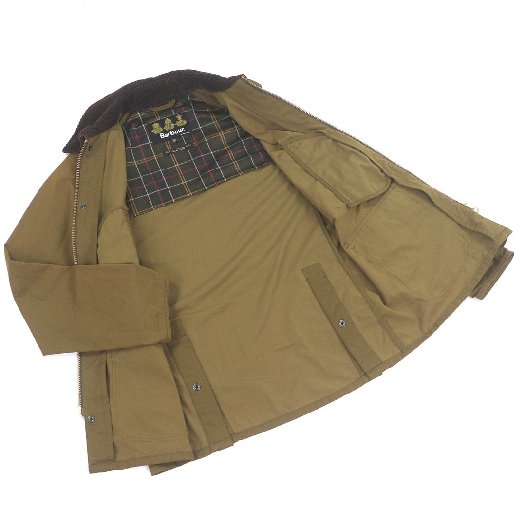 Excellent Barbour Coverall BEDALE SL PEACHED Non-oiled jacket khaki