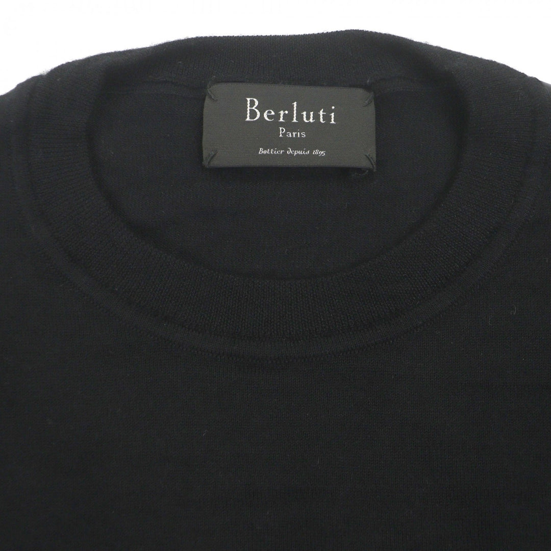 Great Berluti sweater black cashmere mens A46