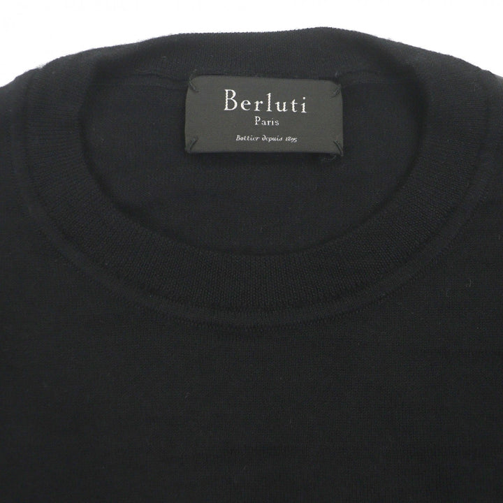 Great Berluti sweater black cashmere mens A46