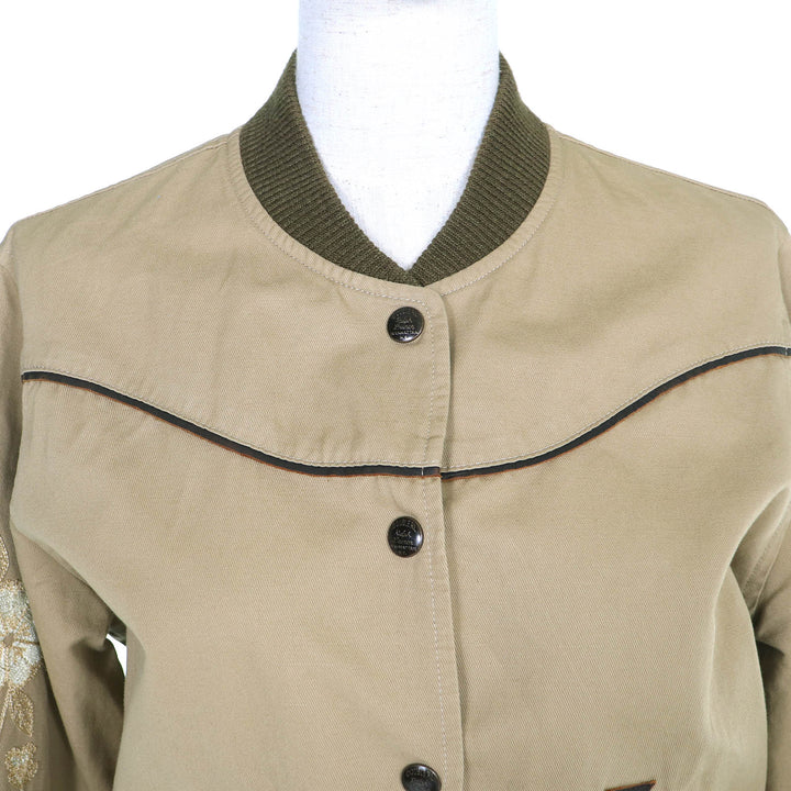 Excellent RRL Jacket Logo Button Embroidery Western beige cotton 3 0200018023