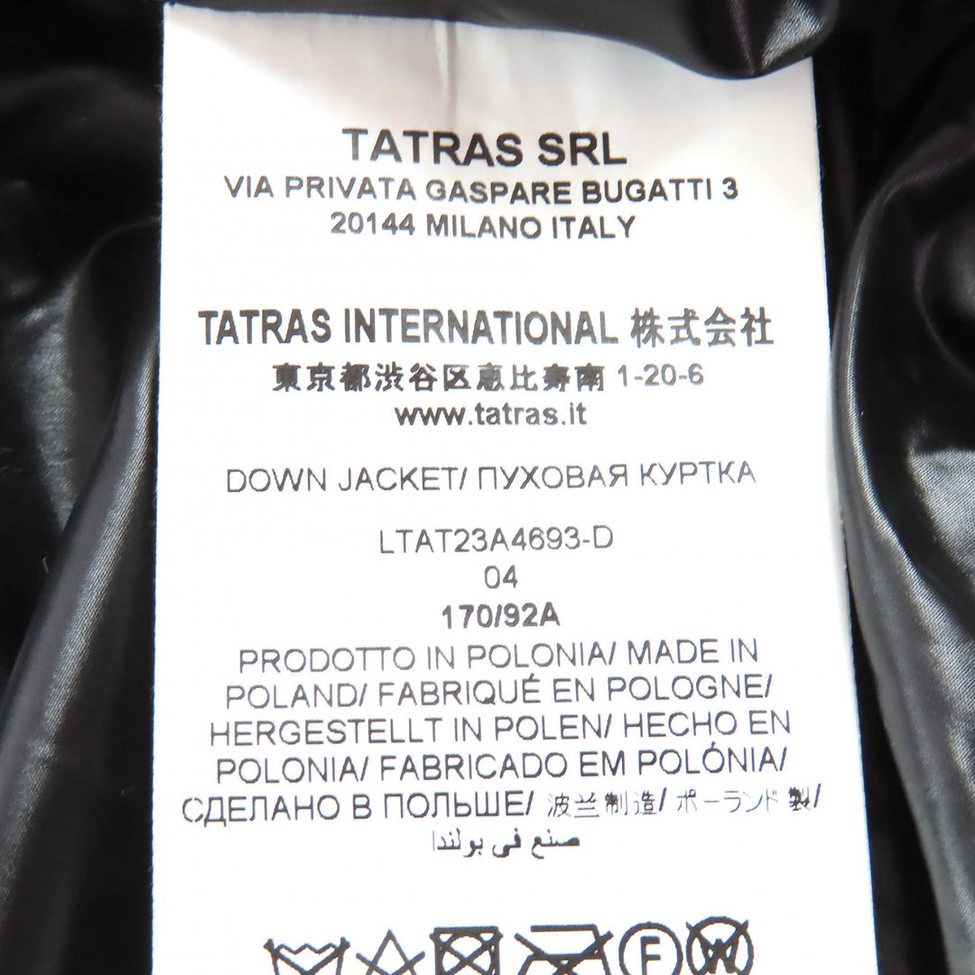 Excellent TATRAS down coat BABILA Logo patch Hooded black Women LTAT23A4693-D