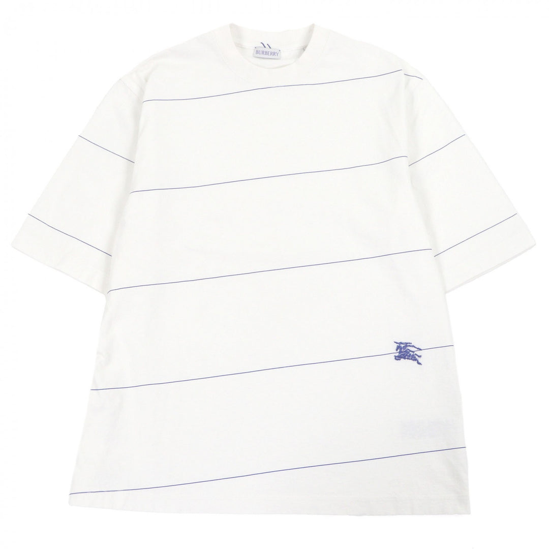 Excellent BURBERRY Short sleeve T-shirt Logo embroidery white