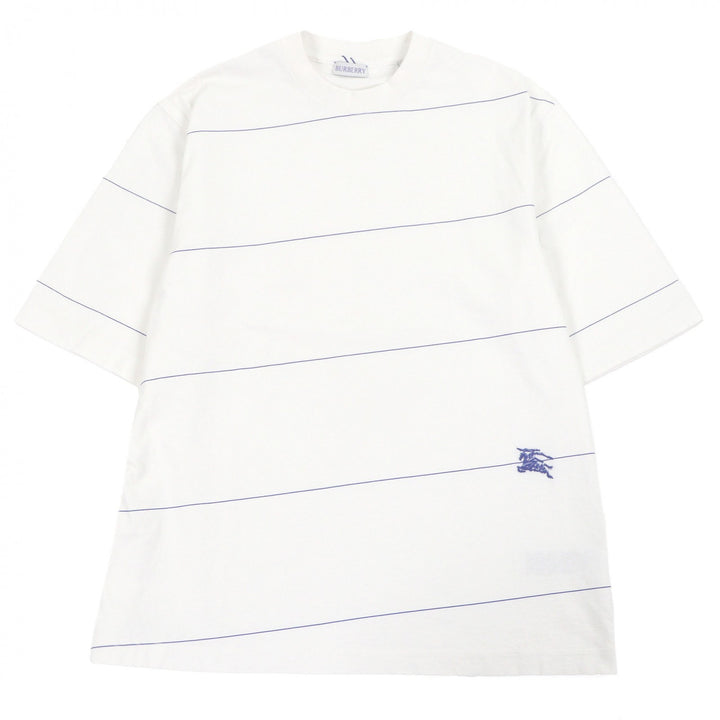 Excellent BURBERRY Short sleeve T-shirt Logo embroidery white