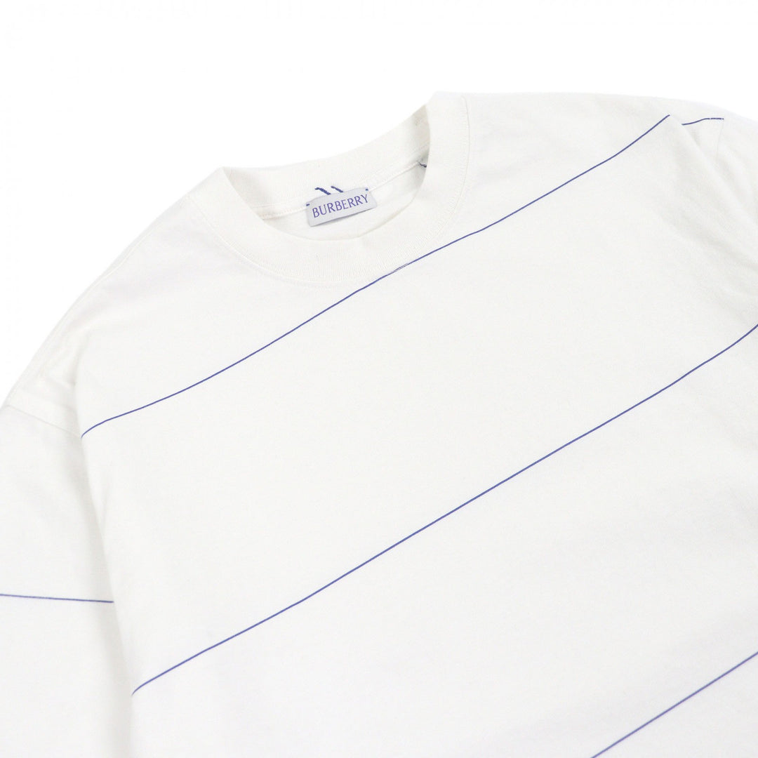 Excellent BURBERRY Short sleeve T-shirt Logo embroidery white