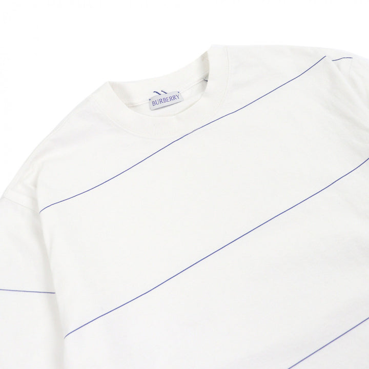 Excellent BURBERRY Short sleeve T-shirt Logo embroidery white