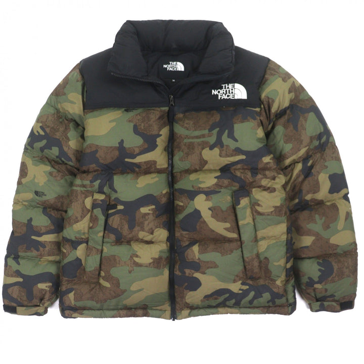 Excellent THE NORTH FACE Down jacket Novelty Nuptse Jacket khaki M ND92336