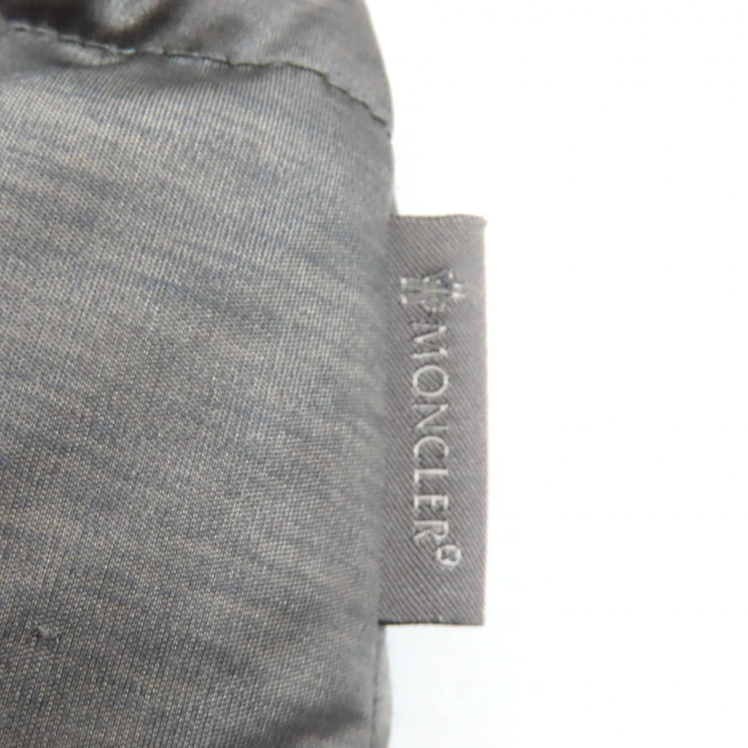 Great MONCLER Down jacket JERSEY Hood logo zip gray polyester Women 220934599500