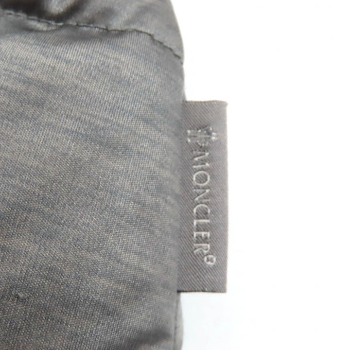 Great MONCLER Down jacket JERSEY Hood logo zip gray polyester Women 220934599500