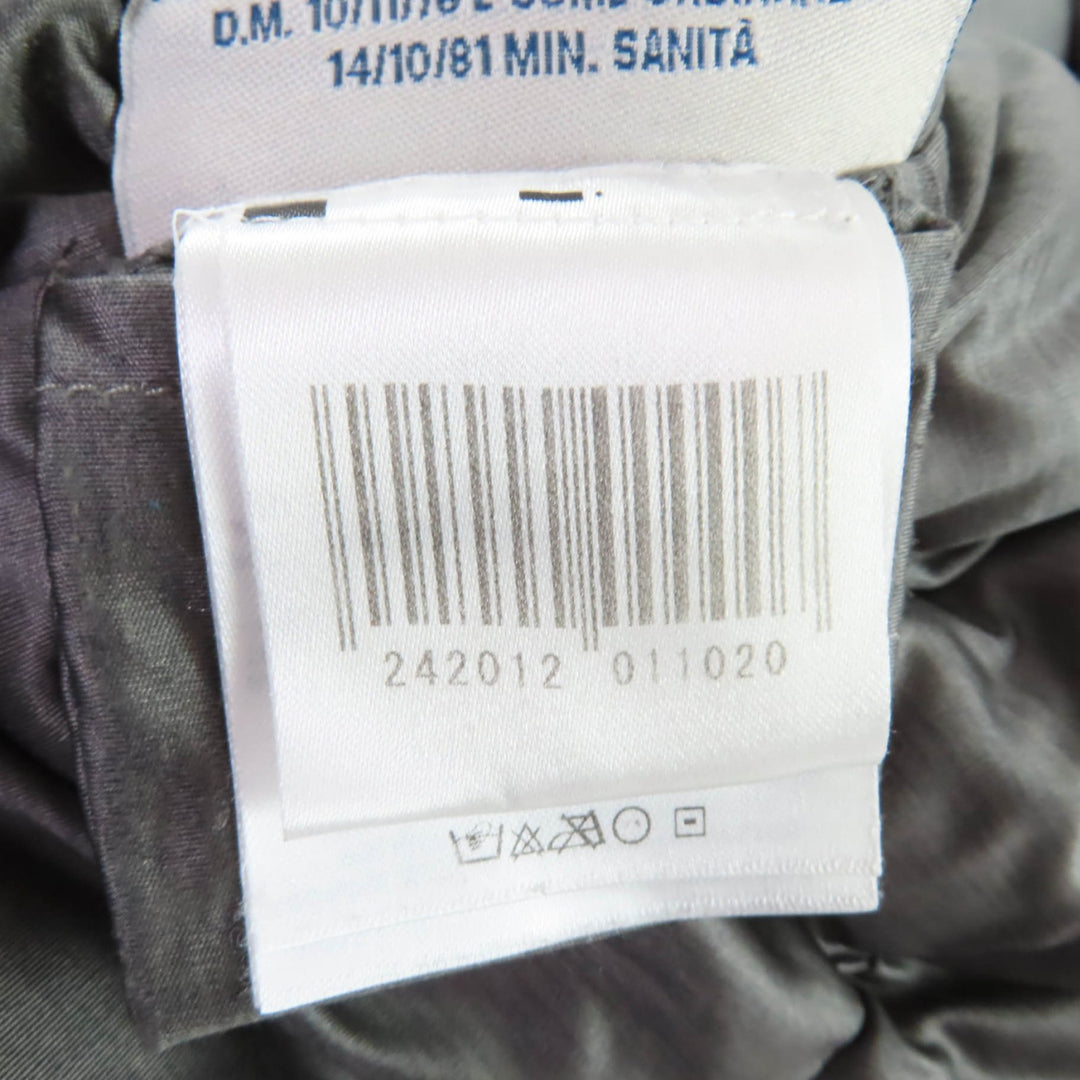 Great MONCLER Down jacket JERSEY Hood logo zip gray polyester Women 220934599500