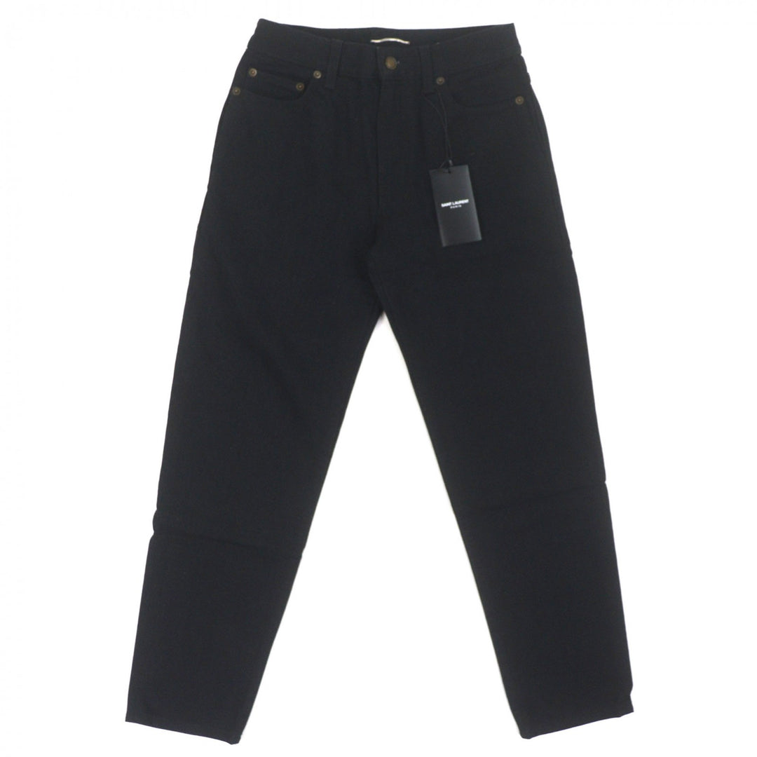Pristine SAINT LAURENT PARIS Denim pants black cotton mens 27 644678
