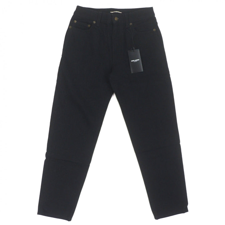 Pristine SAINT LAURENT PARIS Denim pants black cotton mens 27 644678